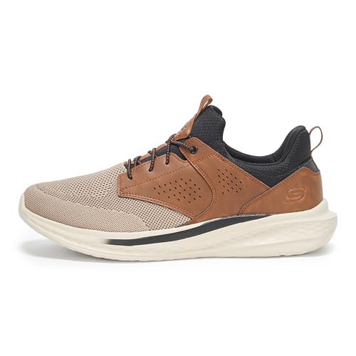 Image of Skechers Men's Streetwear Slade - Breyer Knitted Mesh Bungee Lace W /Quarter Cage Slip On