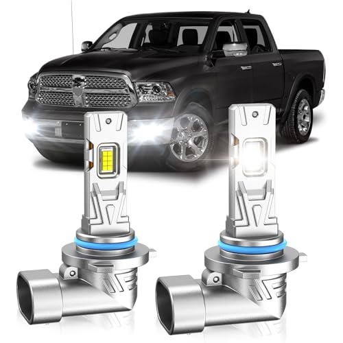 VESTNEXCL Suitable for 2006-2018 Dodge Ram 1500 2500 3500 Super Bright Fog Light Bulbs, 6000K Cool White, 600% Brightness, 3570 CSP Chips Fog Lamps Replacement，Plug and Play, Pack of 2