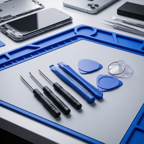 Image of Spudger Pry Tool Kit 9 Piece Opening Tool, Plastic & Metal Spudger Tool Kit, Ultimate Prying & Open Tool for iPhone, Laptop, iPad, Cell Phone, MacBook, Tablet, Computer, Electronics Repair