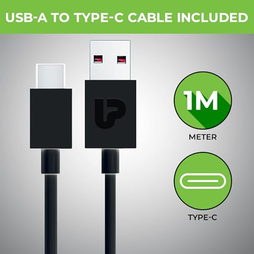 Image of UltraProlink 12W-2.4A Fast Car Charger with Dual USB Ports|Made in India | with USB A-Type C Cable 1m | Mach12 | UM1239 (Black)