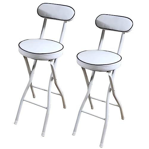 Tabouret de bar pliable 60 cm lot de 2 pour optimiser les petits espaces - 2