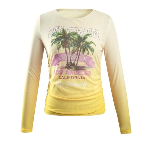 Image of 80s 90s Outfits for Women 80s Themed Party Sheer Top Retro Disco Sexy Going Out Tee 90s Streetwear Shirt