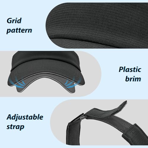 Image of Sukeen Women's Adjustable Fit Runners Lightweight Comfort Performance Visor, Sports Sun Visor One Size Fits Most