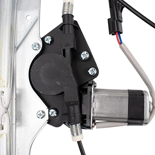 Image of TRQ Front Right Power Window Regulator & Motor Assembly Passenger Side Compatible with 2005 Jeep Grand Cherokee CH1351139