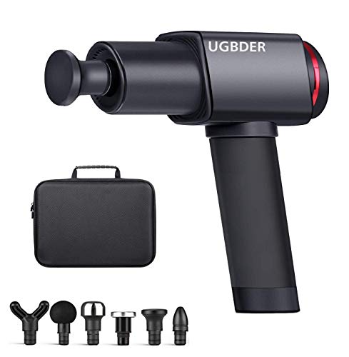 Massage Gun, UGBDER Deep Tissue Percussion Muscle Massager for Pain Relief - Handheld Electric Body Massage Gun for Athletes, Cordless Super Quiet Portable Sports Pro Muscle Massager