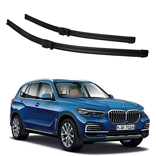 Image of Oshotto Frameless (O.E.M Type) Wiper Blades Compatible with BMW X5 Old 2006-2015 (24 inch / 20 inch)