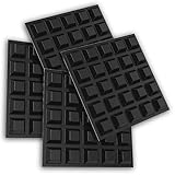 Trapezoid Small Black Bumpers (100 Pack) Self Stick Bumper Pads - Made in USA - Adhesive Square Bumpers for Electronics, Speakers, Laptop, Appliances, Furniture, Computers