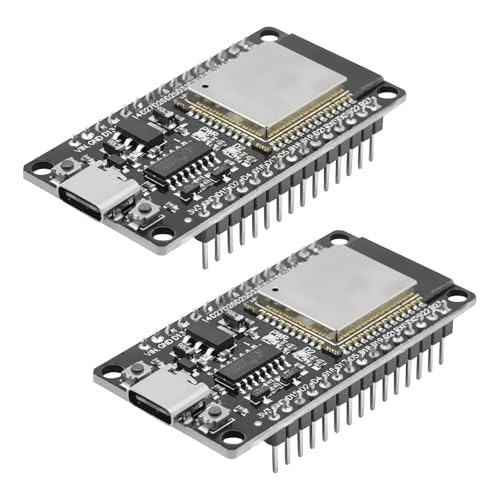 APKLVSR ESP32 NodeMCU Modul 2 Stücke: ESP32 USB C Modul 2.4 GHz WiFi+Bluetooth Dual-Cores CH340 Chip für Arduino