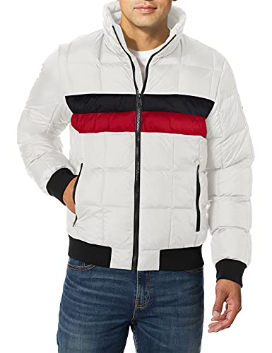 Image of Tommy Hilfiger Men's Quilted Bomber Hoody Color Block