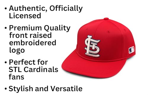 Gorra ajustable para niños St. Louis Baseball roja miniatura 6