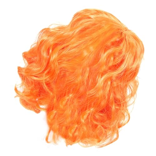 Peluca para mascota accesorio disfraz para perro naranja