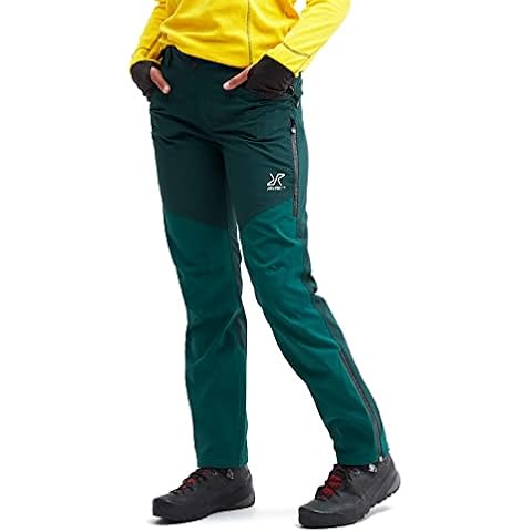 RevolutionRace Women's Waterproof Silence Proshell Trousers, Outdoor Shell Trousers with Optimal Freedom of Movement, Deep Teal, 38 Cover