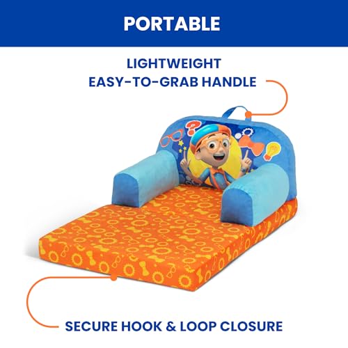 Delta Children - Blippi Cozee Buddy Flip-Out Kids Chair, Blue - image 6