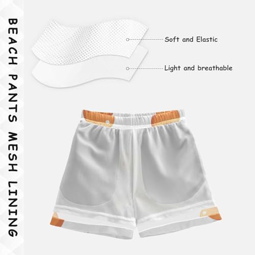 Pigsaly Boys' Swim Board Shorts Capybara Bubble Boy's Swim Trunks Kids Swimwear S Multicolor4