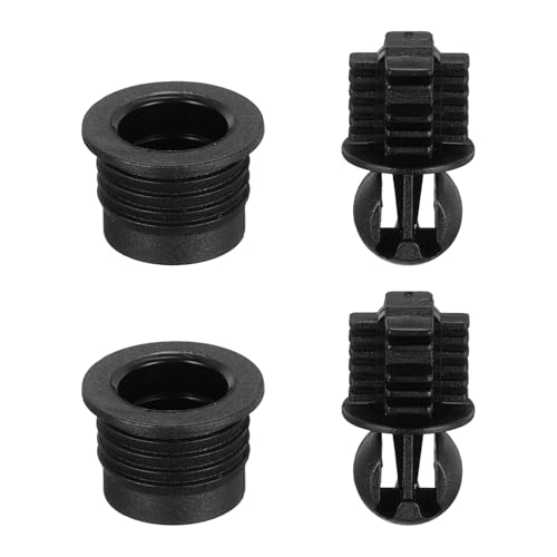 MECCANIXITY Speaker Grill Guides Plastic Black Ball Socket Type Frame Box Body Fixing Snap Fastener Buckle 12mm x 15mm for Speaker Parts Accessories 4 Pairs