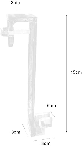 Miniatura 2 de Soporte para pecera, accesorio de acuario, repuesto automático para acuario, para acuario, 3 piezas, soporte transparente para pecera, 5.9 in
