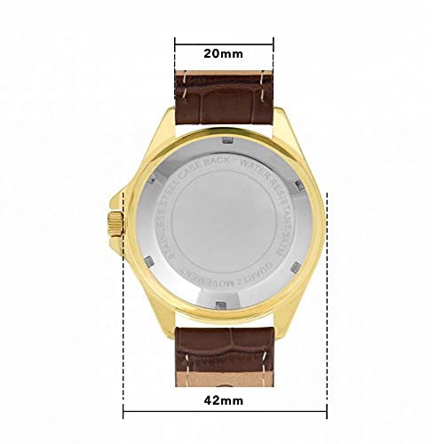 Reloj Abyssinian Cat analógico para hombre con caja personalizada de 42 mm 5