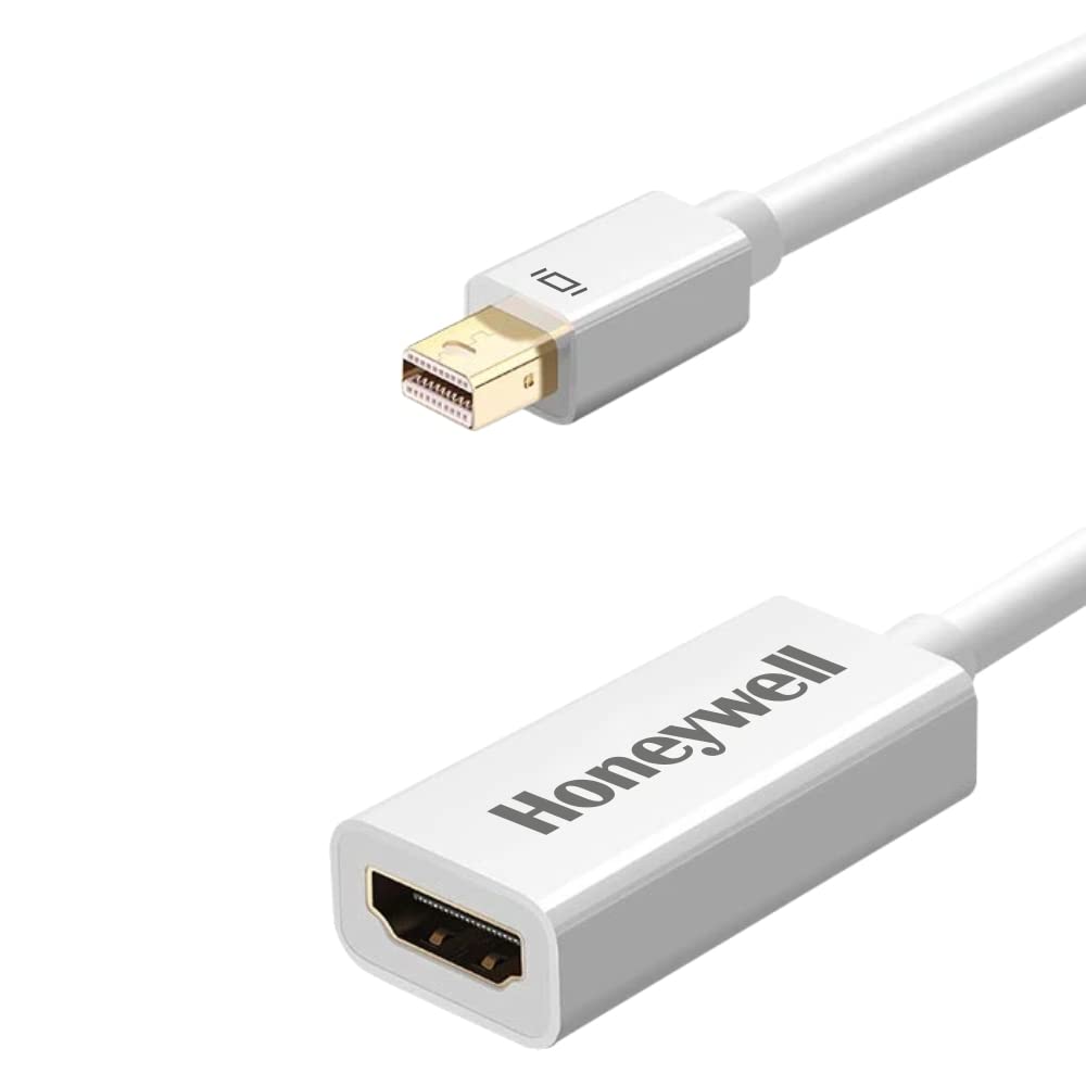 Honeywell Mini Display Port to HDMI Adapter, 4K x 2K@30Hz Resolution, Transmission Speed of 3.0 Gbps, Male-Female Adapter, Compatible with LED Displays, Laptops, Gaming Consoles, Projector- White-image-20