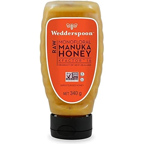 Wedderspoon RAW Manuka Honey Squeezy KF16-340g Cover