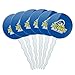 GRAPHICS & MORE Delaware Primary Logo Cupcake Picks Toppers Decoration Set of 6