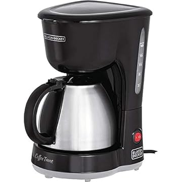 Black Decker Cafeteira Elétrica com Jarra em Inox, Porta Filtro Removível e Placa Aquecedora, 127V