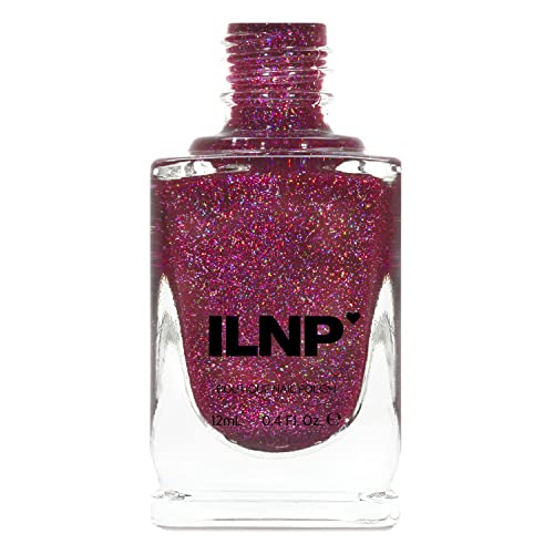 Image of ILNP Valerie - Mulberry Holographic Sheer Jelly Nail Polish