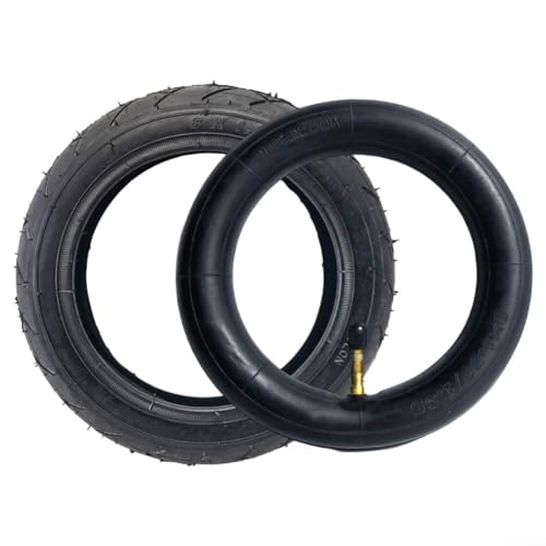 Image of 8 inch 8x1.50 Inner Tube Outer Tyre for Tricycle Baby Carriage 8 * 1.5 Rubber Tire Replacement Wheels(Set)