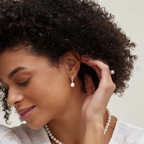 THE PEARL SOURCE Freshwater Cultured Pearl Lora Earrings for Women3