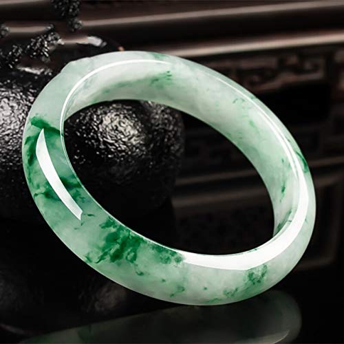 Bracelet en jade glacé type cireux pour sublimer un poignet nu - 2
