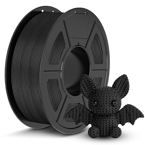 JAYO PLA 3D Printer Filament Black, PLA Filament 1.75mm, 1.1KG Spool, Dimensional Accuracy +/- 0.02mm, Fit Most FDM Printer