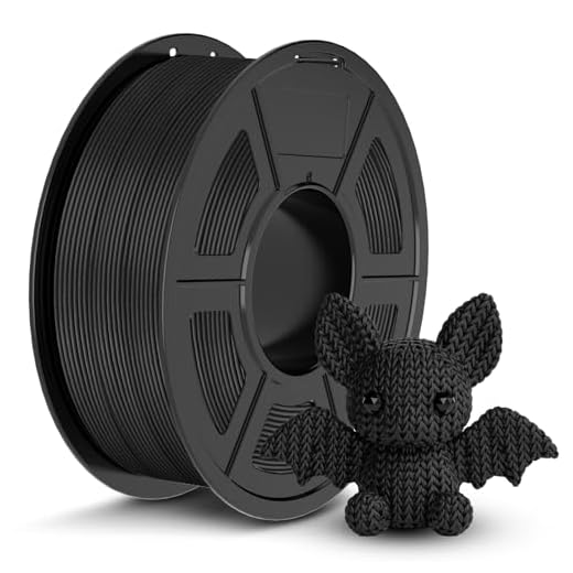 JAYO PLA 3D Printer Filament Black, PLA Filament 1.75mm, 1.1KG Spool, Dimensional Accuracy +/- 0.02mm, Fit Most FDM Printer