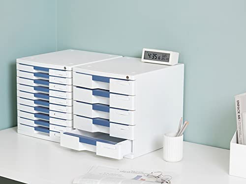 Image of Litem NEW MAX File Cabinet 7 Drawers Color: Blue