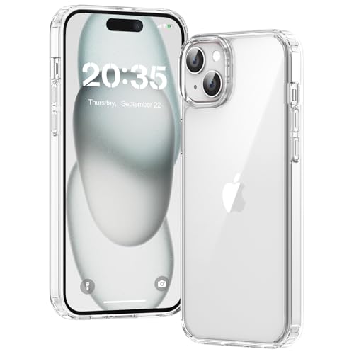Voyahülle Hülle für iPhone 15 Plus Hülle Anti-Vergilbung Transparent Handyhülle Stoßfest Schutzhülle Premium Kratzfeste Case für iPhone 15 Plus -Durchsichtig