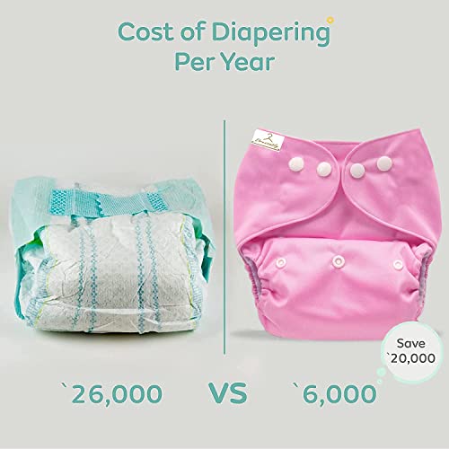 Image of Freesize Washable & Reusable Waterproof Adjustable Pocket Cloth Diaper For Babies