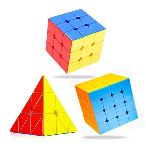 Image of MoYu Rubik Cube Puzzle Toy Game 3D Speed Cube, Stickerless Kids Puzzle Cube, Smooth Turning ABS Brain Teaser Toy for Kids and Adults (3x4xPyramid)