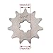 WOOSTAR Motorcycle 428-11T Front Sprocket 17mm for 50cc 70cc 90cc 110cc 125cc Dirt Pit Bike Mini Bike ATV 4 Wheeler Moped