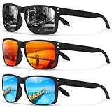 KUGUAOK Polarized Square Sunglasses For Men and Women Matte Finish Sun Glasses UV Protection Glasses