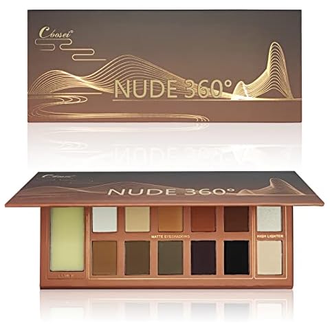 Coosei 12 Naked Eyeshadow Palette with primers, highlighter, Matte& Shimmer Pallet,Nude Natural to Smokey Eye, Travel Friendly Size, Vegan, Cruelty-free Cover