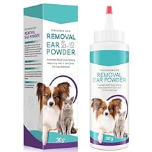 Dog Ear Cleaner 30g - Removal Ear Powder for Pets,Dog Ear Infection Treatment,Supports Infection Prone Ears, Ear Odor in Pets