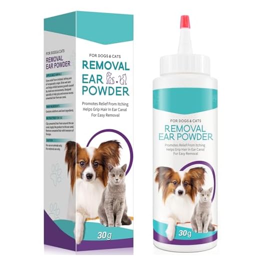 Dog Ear Cleaner - Removal Ear Powder for Pets,Dog Ear Infection Treatment,Supports Infection Prone Ears, Ear Odor in Pets