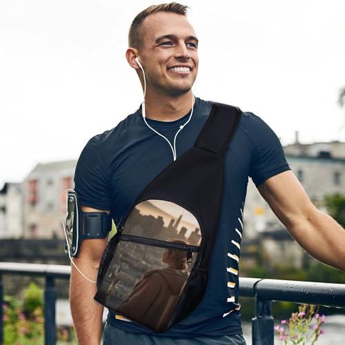 Mochila tipo sling banda cruzada para senderismo casual miniatura 3