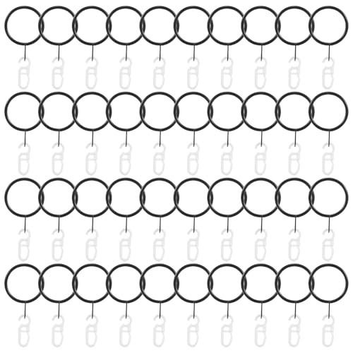Ganchos para cortinas que evitan caídas, pack de 45 clips decorativos para ducha y cocina 2