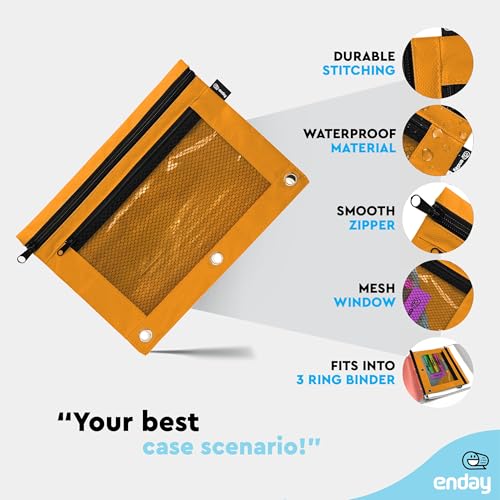 Image of Enday Pencil Pouch (Orange, 1)