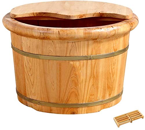 Tina de madera para remojar pies Katzowen