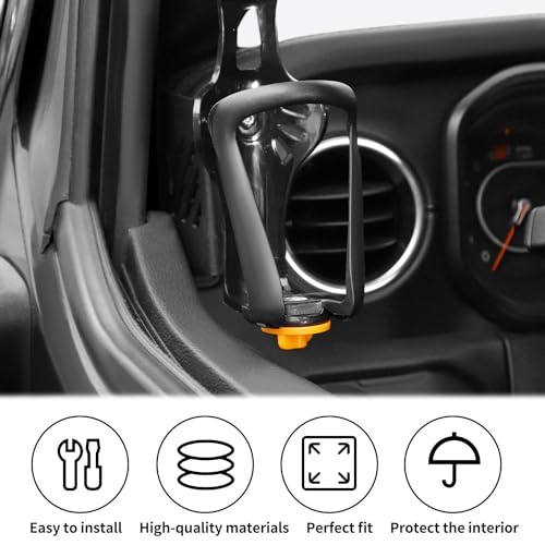 Portavasos de puerta delantero para Jeep JL lado conductor miniatura 6