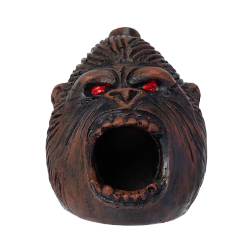 Aztec Death Whistle, Up To125+ Decibels Loud Real Screaming Silbato Azteca Death Whistles Loudest Authentic Human Ehecachichtli Sounding Screams Aztec War Whistle Halloween Costumes Gift (Brown)