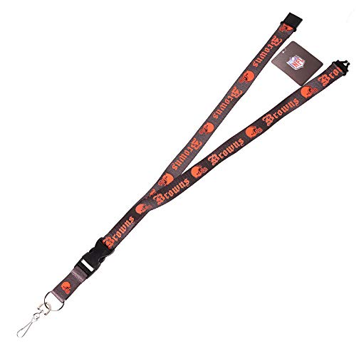 Lanyard Cleveland Browns marron tour de cou porte-badge Old English