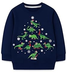 Christmas Dinosaur Tree-dark Blue