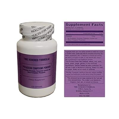 POTASSIUM COMPOUND SALTS - for GERSON THERAPY - CRYSTALIZED POWDER - 100GMS
