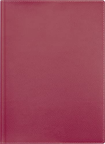 BRUNNEN Weekly Desk Planner Calendar Model 796 2024, 2 Pages = 1 Week, Sheet Size 14.8 x 20.8 cm, Red